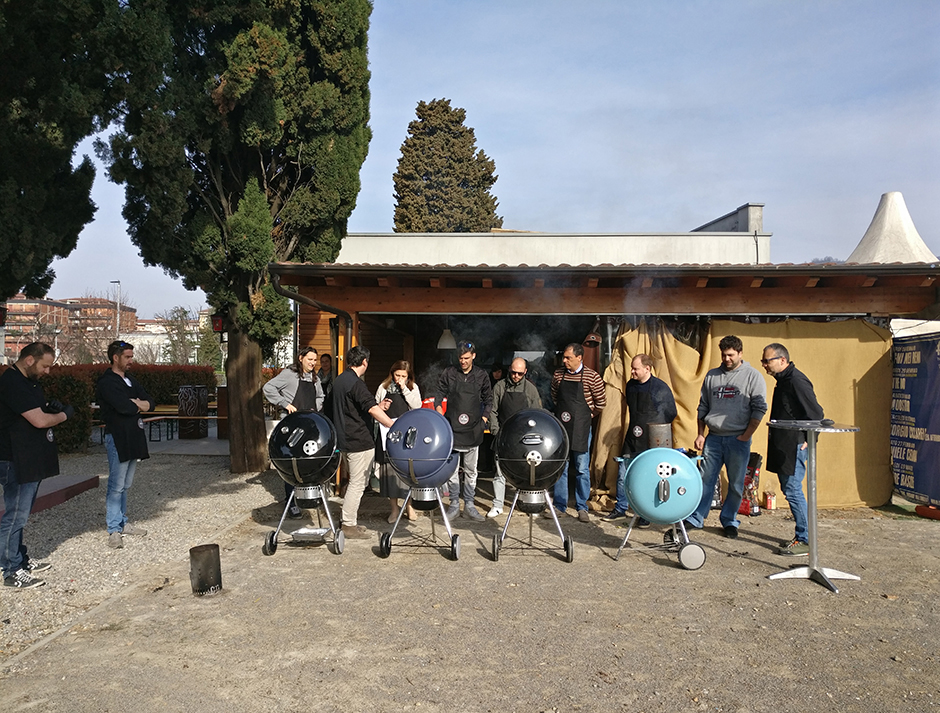 Il team di Bergamo durante un corso