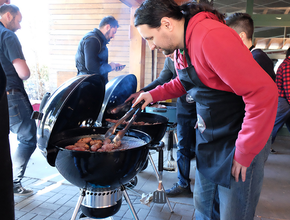 Uno scatto “di cottura”: corsista al lavoro!