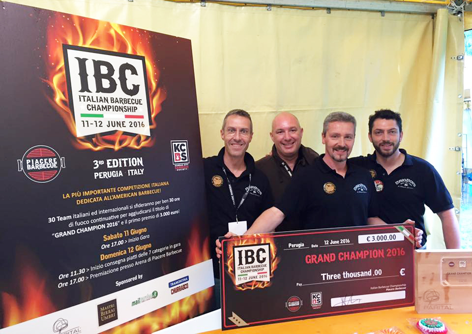 Brigboys BBQ Team - Grand Champions Italian Barbecue Championship 2016